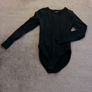 Old Navy long sleeve black bodysuit